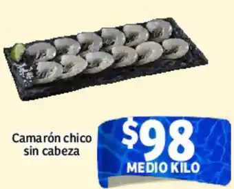 Soriana Mercado Camarón chico sin cabeza oferta