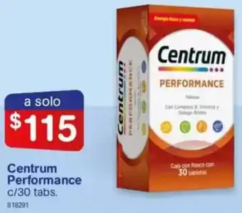 Farmacias Benavides Centrum performance oferta