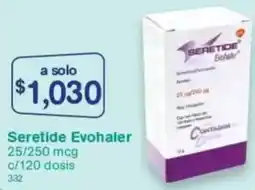 Farmacias Benavides Seretide evohaler oferta
