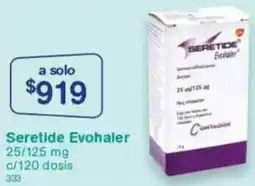 Farmacias Benavides Evohaler seretide oferta