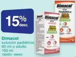 Farmacias Benavides Dimacol solución pediátrico oferta