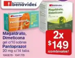 Farmacias Benavides Magaldrato, dimeticona gel oferta