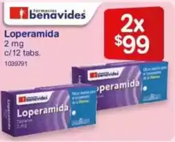 Farmacias Benavides Loperamida oferta