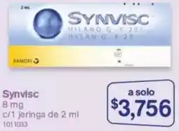 Farmacias Benavides Synvisc oferta