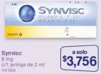 Farmacias Benavides Synvisc oferta