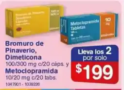 Farmacias Benavides Bromuro de pinaverio, dimeticona oferta