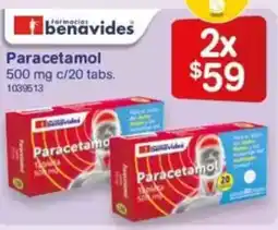 Farmacias Benavides Paracetamol oferta