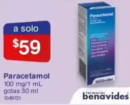 Farmacias Benavides Paracetamol oferta