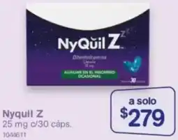 Farmacias Benavides Nyquil Z oferta