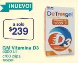 Farmacias Benavides GM Vitamina D3 5000 UI oferta