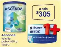 Farmacias Benavides Ascenda vainilla polvo oferta