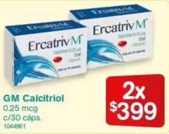 Farmacias Benavides GM Calcitriol oferta