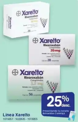 Farmacias Benavides Linea xarelto oferta