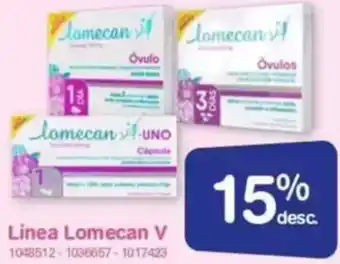 Farmacias Benavides Línea Lomecan V oferta