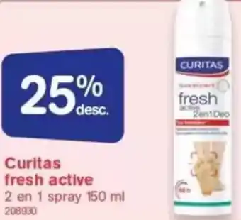 Farmacias Benavides CURITAS fresh active oferta