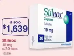 Farmacias Benavides Stilnox zolpidem tabletas oferta