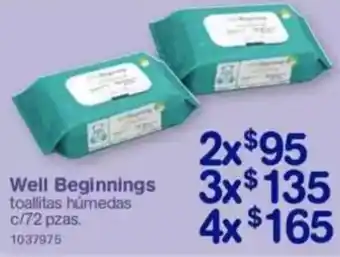 Farmacias Benavides Well beginnings oferta