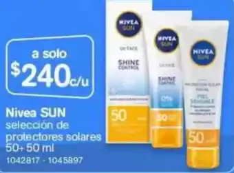 Farmacias Benavides Nivea sun oferta