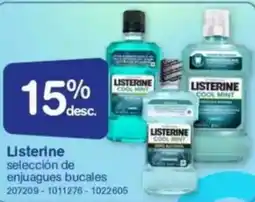 Farmacias Benavides Listerine oferta