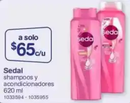 Farmacias Benavides Sedal shampoos y acondicionadores oferta