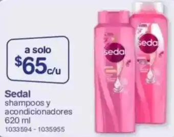 Farmacias Benavides Sedal shampoos y acondicionadores oferta