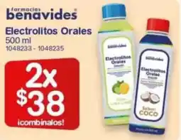 Farmacias Benavides Electrolitos orales oferta