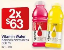 Farmacias Benavides Vitamin water bebidas hidratantes oferta