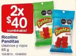 Farmacias Benavides Ricolino panditas clásicos y rojos oferta