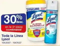 Farmacias Benavides Lysol toda la línea oferta