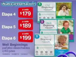 Farmacias Benavides Well Beginnings pañales desechables oferta