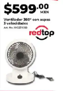 Office Depot Ventilador 360° con aspas oferta