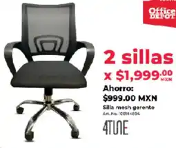 Office Depot Silla mesh gerente oferta