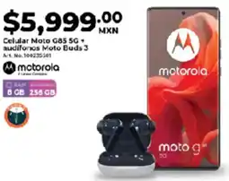 Office Depot Celular Moto G85 5G + audifonos Moto Buds 3 oferta