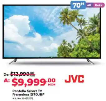 Office Depot JVC Pantalla smart tv frameless oferta