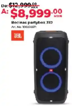 Office Depot Bocinas partybox 310 oferta