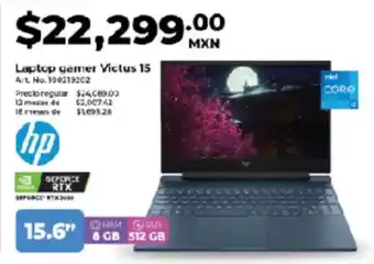 Office Depot Hp laptop gamer victus 15 oferta