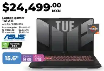 Office Depot Asus Laptop gamer Tuf A15 oferta