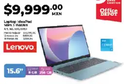 Office Depot Lenovo laptop ideapad slim 3 oferta