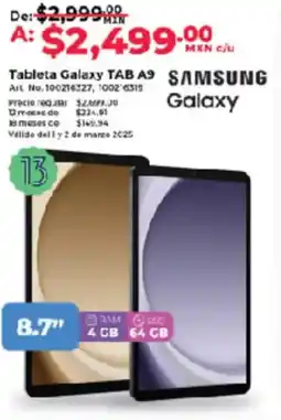 Office Depot Samsung galaxy TAB A9 oferta