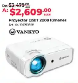 Office Depot Vankyo proyector d30t 2000 lúmenes oferta