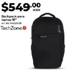 Office Depot Techzone backpack para laptop 16" oferta