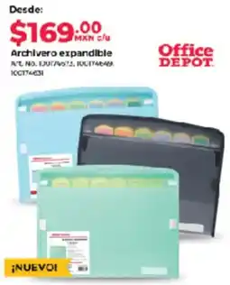 Office Depot Archivero expandible oferta