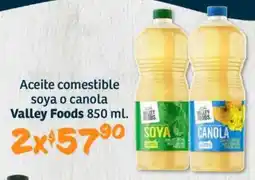 Soriana Híper Valley foods aceite comestible soya o canola oferta