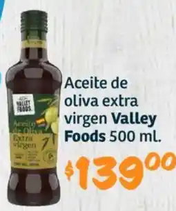 Soriana Híper Valley foods aceite de oliva extra virgen oferta