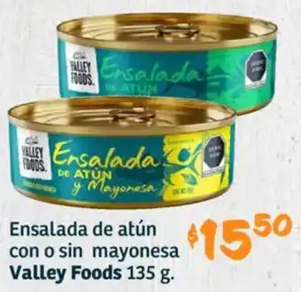 Soriana Híper Valley foods ensalada de atún con o sin mayonesa oferta