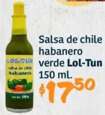 Soriana Híper Lol-tun salsa de chile habanero verde oferta