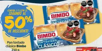 Soriana Híper Bimbo pan tostado clásico oferta