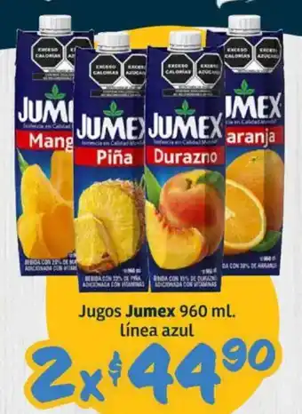 Soriana Híper Jumex jugos línea azul oferta