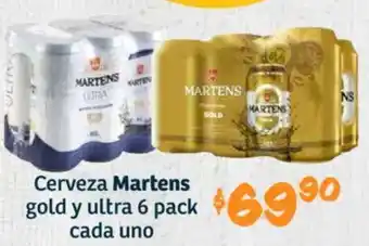 Soriana Híper Martens cerveza gold y ultra oferta