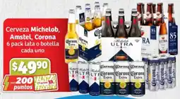 Soriana Híper Cerveza michelob, amstel, corona cerveza oferta